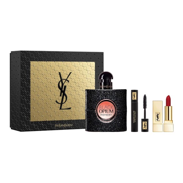 YSL Set for Her - Black Opium, mini maskara i mini pomadka, YVES SAINT LAURENT