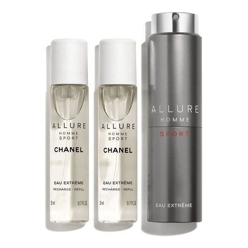 Chanel - Allure Homme Sport Eau Extrême - Woda Toaletowa Twist And Spray - Rechargeable 3 X 20 Ml - Dla Mężczyzn
