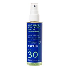 CUCUMBER HYALURONIC - Spray ochronny do twarzy i ciała z SPF 30/50, KORRES
