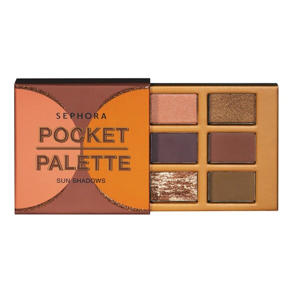 Pocket palette Sun Shadows – Kieszonkowa paleta 6 cieni do powiek, SEPHORA COLLECTION