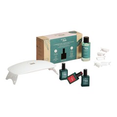 Kit Essentiel Green Flash Poppy Red – Zestaw lakierów do paznokci, MANUCURIST