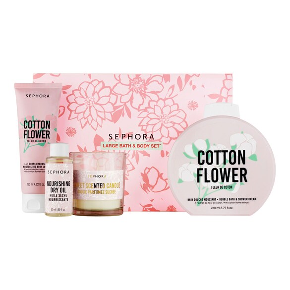 Cotton Flower - Zestaw Do Kąpieli I Pielęgnacji Ciała, SEPHORA COLLECTION