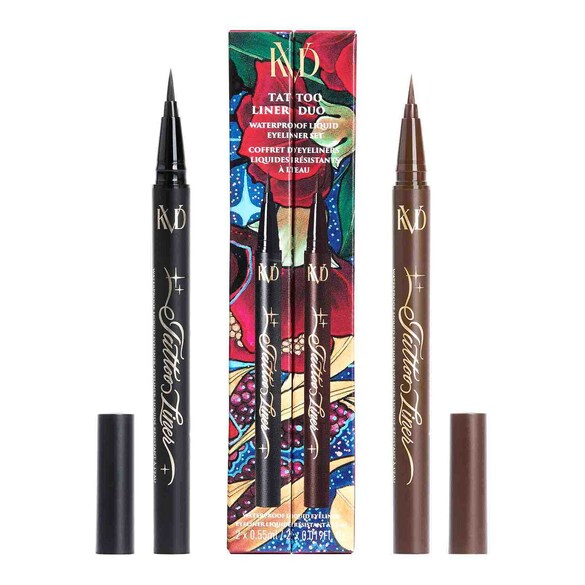 Tattoo Liner Duo Waterproof – Zestaw 2 eyelinerów w płynie, KVD Beauty