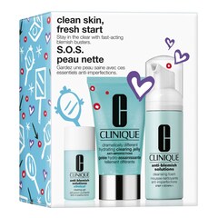 Clean Skin, Fresh Start - Zestaw do pielęgnacji twarzy, CLINIQUE
