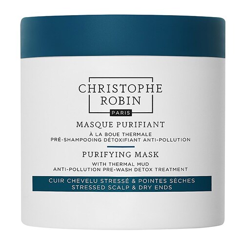 Christophe Robin - Detoksykująca I Rewitalizująca Pielęgnacja Włosów Z Błotem Termalnym - Purifying Mud Pielęgnacja Twarzy 250ml - Dla Kobiet