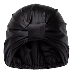 Anti-Frizz Satin Hair Bonnet Black - Satynowy czepek do włosów, GLOV