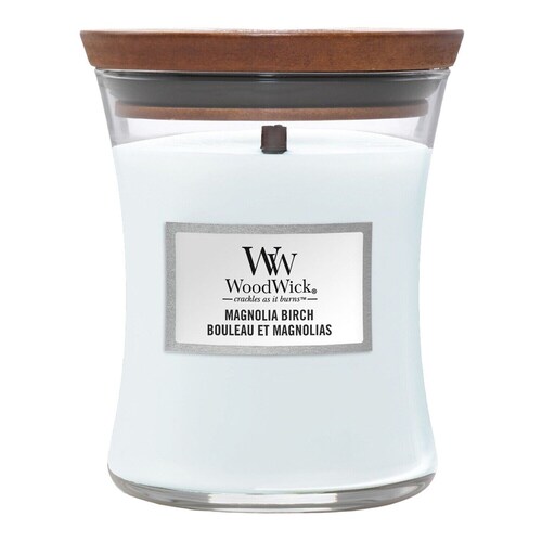 Wood Wick - Świeca Zapachowa Średnia Magnolia Birch - Magnolia Birch 275g - Dla Kobiet