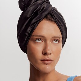 Hair Wrap - Dwustronny Turban Do Włosów Black