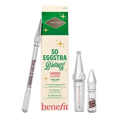 So Eggstra Brows - świąteczny zestaw z kredką, żelem i woskiem do brwi , BENEFIT COSMETICS