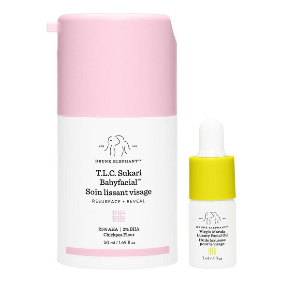 T.L.C. Sukari Babyfacial™ - Maseczka Z Kwasami AHA I BHA, DRUNK ELEPHANT