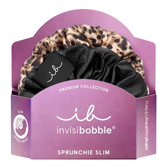 Sprunchie Slim Premium - kolor Leo is the New Black, Gumka do włosów, INVISIBOBBLE