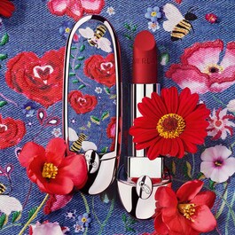 Rouge G - Etui z podwójnym lusterkiem „Floral Denim”