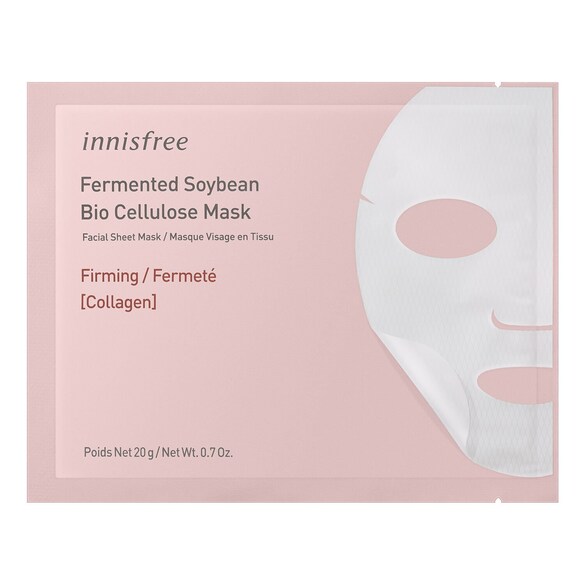 Bio-celulozowa maseczka z fermentowaną soją - Ujędranianie kolagenowe, INNISFREE