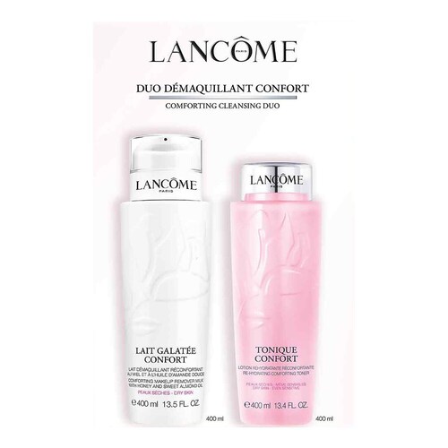 Lancôme - Confort Cleansing Duo Set - Zestaw Do Demakijażu Twarzy - Confort 400ml Kit - Dla Kobiet