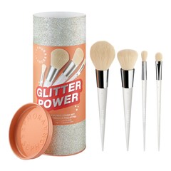 Glitter Power Brush Set - Zestaw 4 pędzli do twarzy i oczu, SEPHORA COLLECTION