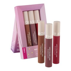 Moving Lights - zestaw 3 pomadek do ust Soft Matte & Easy, SEPHORA COLLECTION