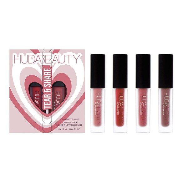 Liquid Matte Mini Kit - Zestaw matowych mini pomadek w płynie, HUDA BEAUTY