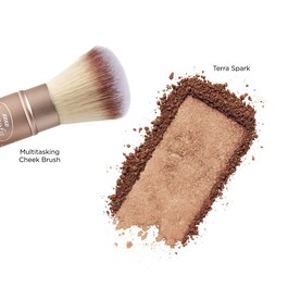 Zestaw świąteczny Blush & Cheek Brush - Róż do policzków i pędzel 
