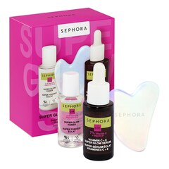 Zestaw kosmetyków przywracających blask - Tonik + Serum + Gua sha do twarzy, SEPHORA COLLECTION