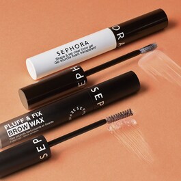 FLUFF & FIX BROW WAX - Wosk do brwi dodający objętości i utrwalający