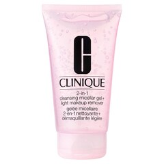 2-in-1 Cleansing Micellar Gel + Light Makeup Remover, CLINIQUE
