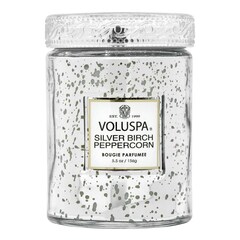 Vermeil Silver Birch Peppercorn Small Jar Candle - Świeca , VOLUSPA