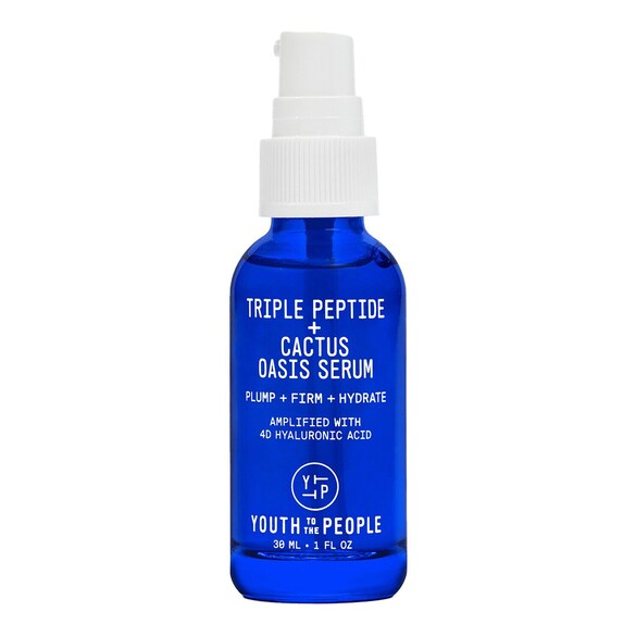Triple Peptide + Cactus Oasis Serum - Nawilżające serum do twarzy i szyi, YOUTH TO THE PEOPLE