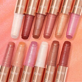 Maracuja Juicy Lip Shimmer Glass Plump - Błyszczyk powiększający usta z brokatem