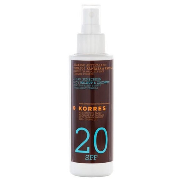 Spray do ciała z organicznymi olejkami SPF20, KORRES