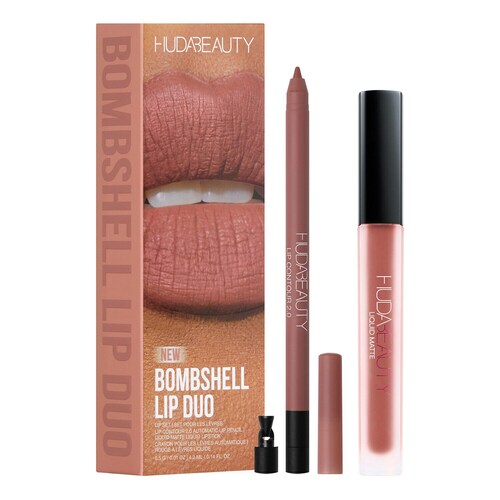 Huda Beauty - Lip Duo - Bombshell - Pomadka I Konturówka Do Ust - Bombshell Lip Duo Set - Dla Kobiet