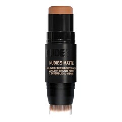 Nudies Matte Bronzer - Sztyft do konturowania z podwójną końcówką, NUDESTIX