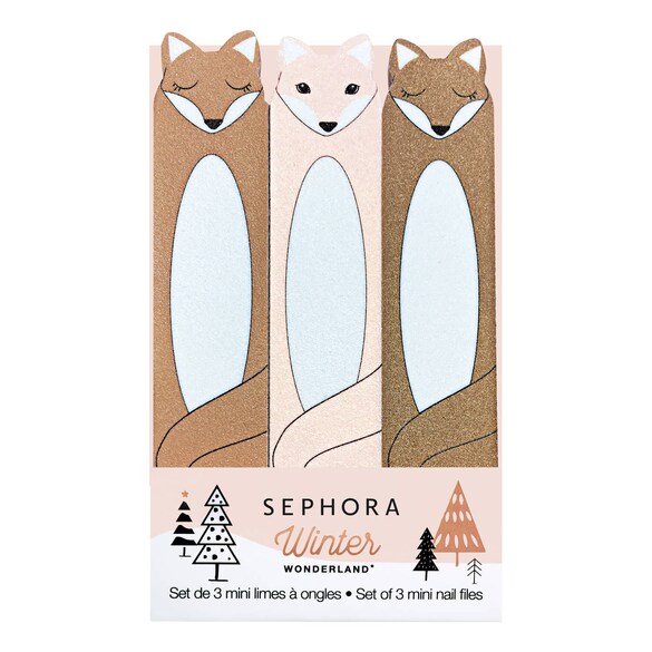 Winter Wonderland* - Zestaw 3 mini pilników do paznokci., SEPHORA COLLECTION