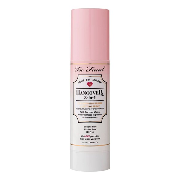 Hangover 3-IN-1 - Spray do utrwalania makijażu, TOO FACED