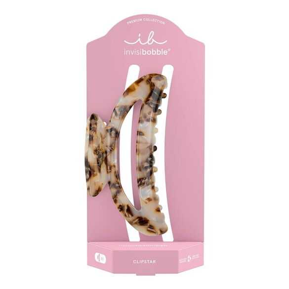 CLIPSTAR PREMIUM Marble On - Klamra do włosów, INVISIBOBBLE
