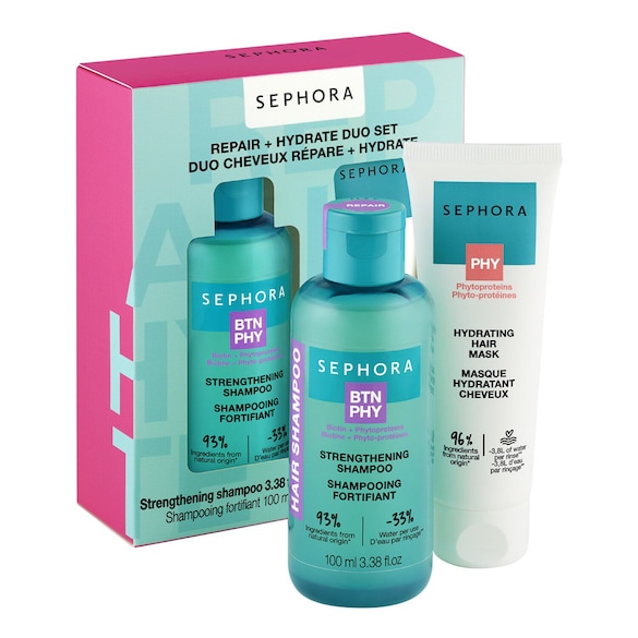 Duet do włosów regeneracja + nawilżenie – Zestaw do włosów szampon i maska, SEPHORA COLLECTION