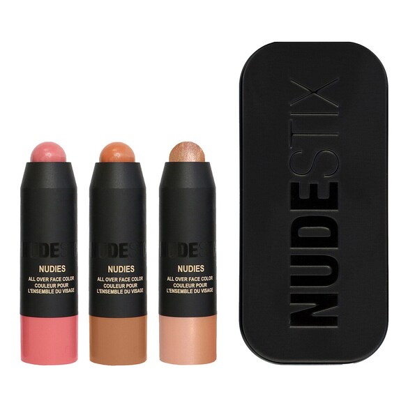 Roses & Honey Nudes Mini Kit - Zestaw kredek do oczu, ust i policzków, NUDESTIX