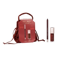 Chocolate Cherriez - Zestaw 2 niezbędnych kosmetyków do ust + saszetka, FENTY BEAUTY