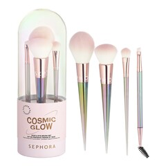Zestaw pędzli do twarzy i oczu Cosmic Glow - Zestaw pędzli do twarzy i oczu, SEPHORA COLLECTION