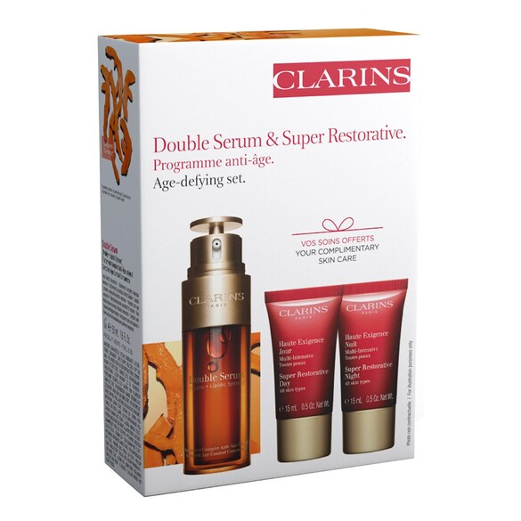 Double Serum & Multi-Intensive - Zestaw do pielęgnacji twarzy, CLARINS