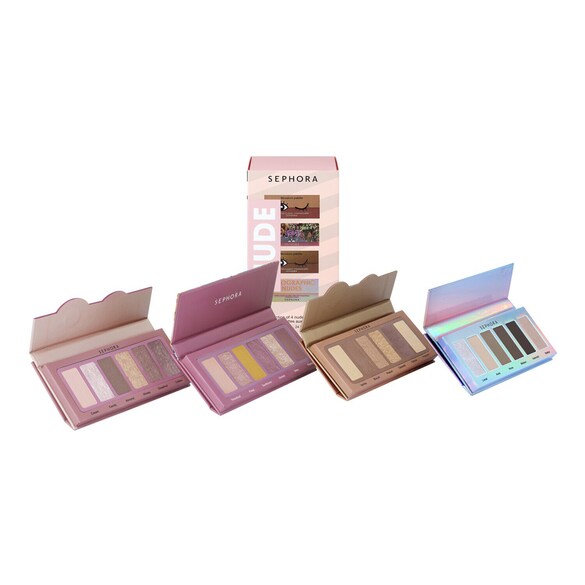 Kolekcja 4 paletek z naturalnymi odcieniami - 24 odcienie, SEPHORA COLLECTION