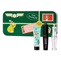 Zestaw świąteczny Merry Mini Mail - Mini primer, tusz do rzęs i żel do brwi, BENEFIT COSMETICS