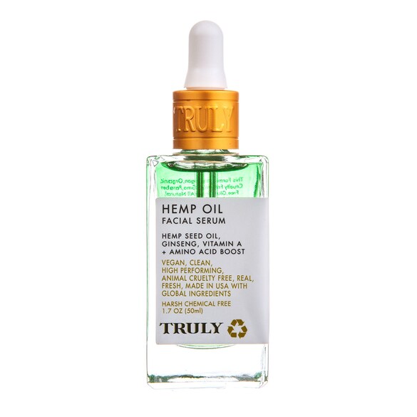 Hemp Oil - Serum do twarzy z olejkiem konopnym, TRULY
