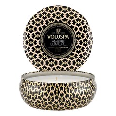 Maison Noir Ambre Lumiere 3 Wick Tin Candle - Świeca , VOLUSPA