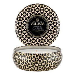 Maison Noir Ambre Lumiere 3 Wick Tin Candle - Świeca 