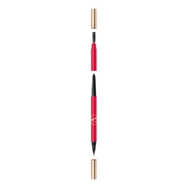 Valentino Make Up - Brow Trio - Pisak Do Brwi Z 3 Końcówkami - Liner, Kredka I Szczoteczka - Brown 02 - Dla Kobiet