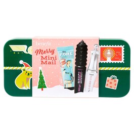 Zestaw świąteczny Merry Mini Mail - Mini primer, tusz do rzęs i żel do brwi