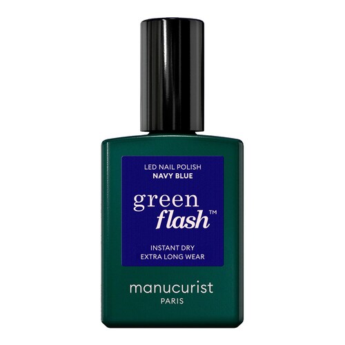 Manucurist - Vernis Green Flash - Lakier Półpermanentny - Navy Blue (15ml) - Dla Kobiet