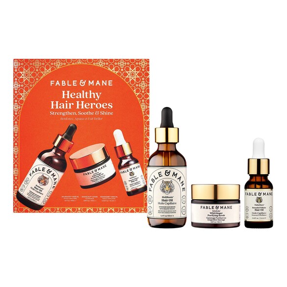 Healthy Hair Heroes - Nawilżający zestaw do włosów i skóry głowy, FABLE & MANE