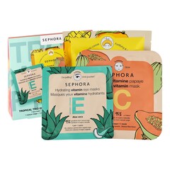 Tropikalne Trio Masek - Zestwa do pielęgnacji twarzy, oczu i włosów, SEPHORA COLLECTION