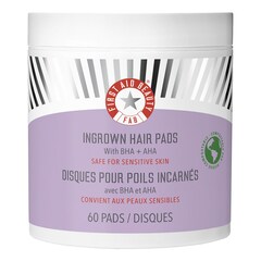 Ingrown Hair Pads - Płatki biodegradowalne na wrastające włoski 60 szt., FIRST AID BEAUTY